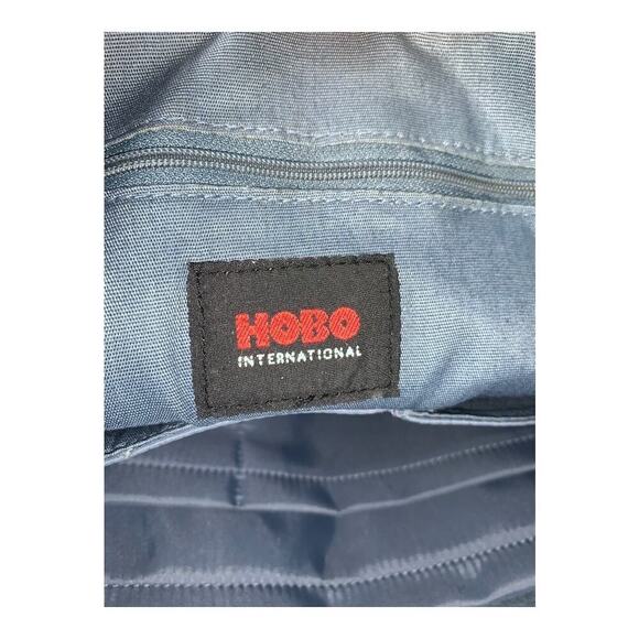 Hobo International Leather & Nylon Soft Sided Briefcase Travel Bag - Picture 6 of 8